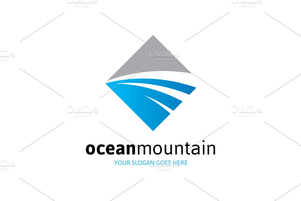 Ocean Mountain Logo, a Branding & Logo Template by MLJ studios (Photo 1 of 3)