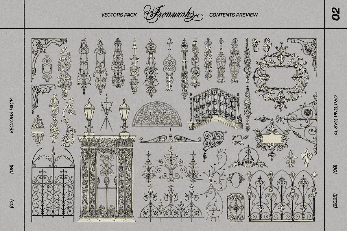 Ironworks Vectors, an Object Graphic by MiksKS (Photo 9 of 15)