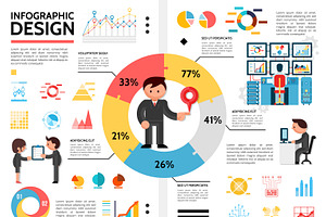 Flat Infographic Elements Concept