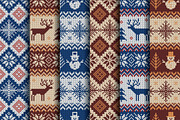 Knitted Christmas Patterns, a Pattern Graphic by JuliaMalinovskaya (Thumbnail 4 of 10)