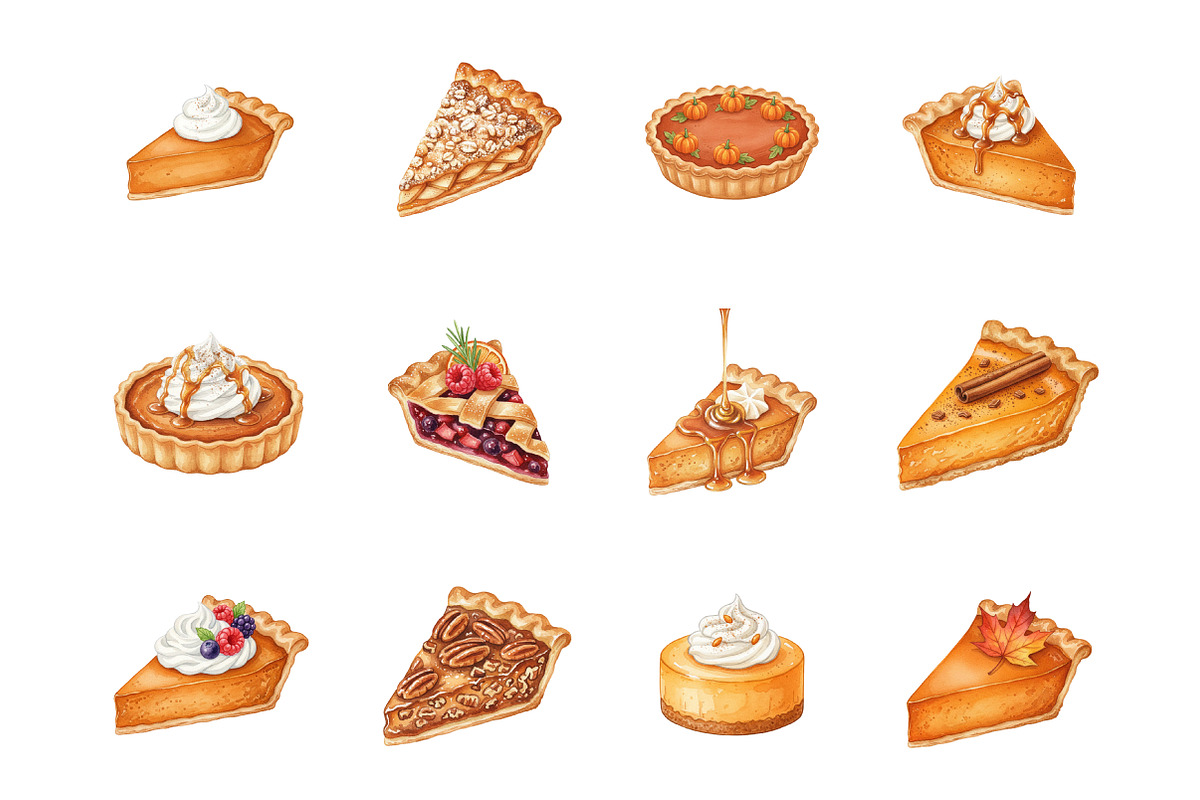 Fall Pumpkin Pie Sublimation Bundle, an Illustration by SinaCreation (Photo 2 of 7)