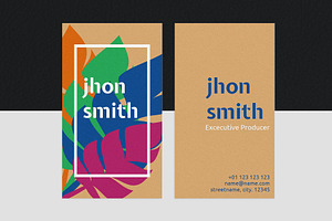 Tropical business card V3