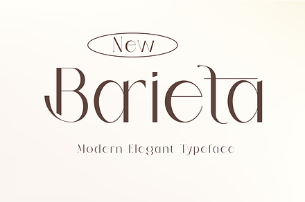 Barieta Elegant Typeface, a Sans Serif Font by Yukita Creative