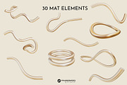 Golden Flow Abstract 3D Elements, an Object Graphic by Youandigraphics (Thumbnail 12 of 15)