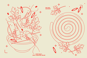 THAI Vector Food Illustration