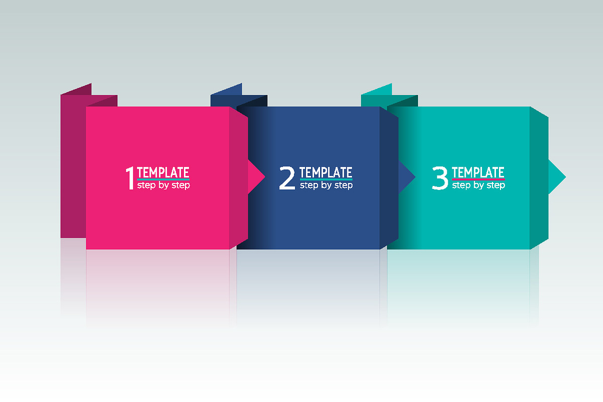 3 step chart, template., a Background Graphic by kaskadesign