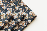 Iris & Orchid Floral Pattern, a Pattern Graphic by StudioGlouna (Thumbnail 2 of 9)