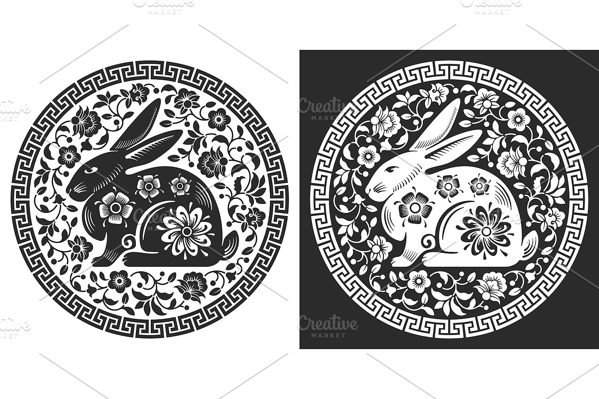 2023 Year Of The Rabbit, a Decorative Illustration by Vector beauty