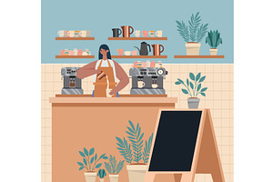 Cafe Shop Illustration