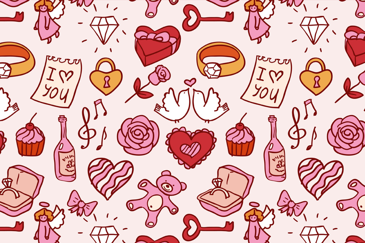 49 Valentine's doodles icon set, an Icon by iriskana (Photo 4 of 4)