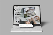 Tablet & Phone Screen Mockup, a Device Mockup by lamorastudio (Thumbnail 9 of 11)