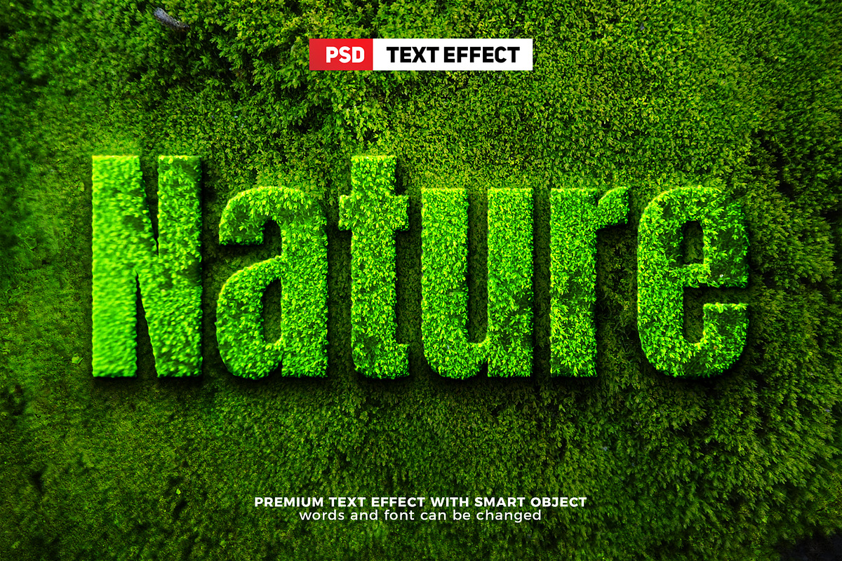 Nature Grass Editable Text Effect, a Layer Style Add-On by Agung Kreatif (Photo 2 of 2)