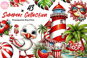 Whimsical Summer Clipart, an Illustration by CreationArt (Thumbnail 1 of 7)