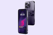 Two Smart Phone Mockup, an iPhone Mockup by Se٧enStudio (Thumbnail 2 of 2)