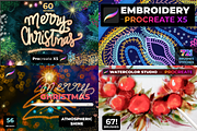 1460 brushes  BUNDLE, a Brush Add-On by Graphics Resources (Thumbnail 12 of 29)