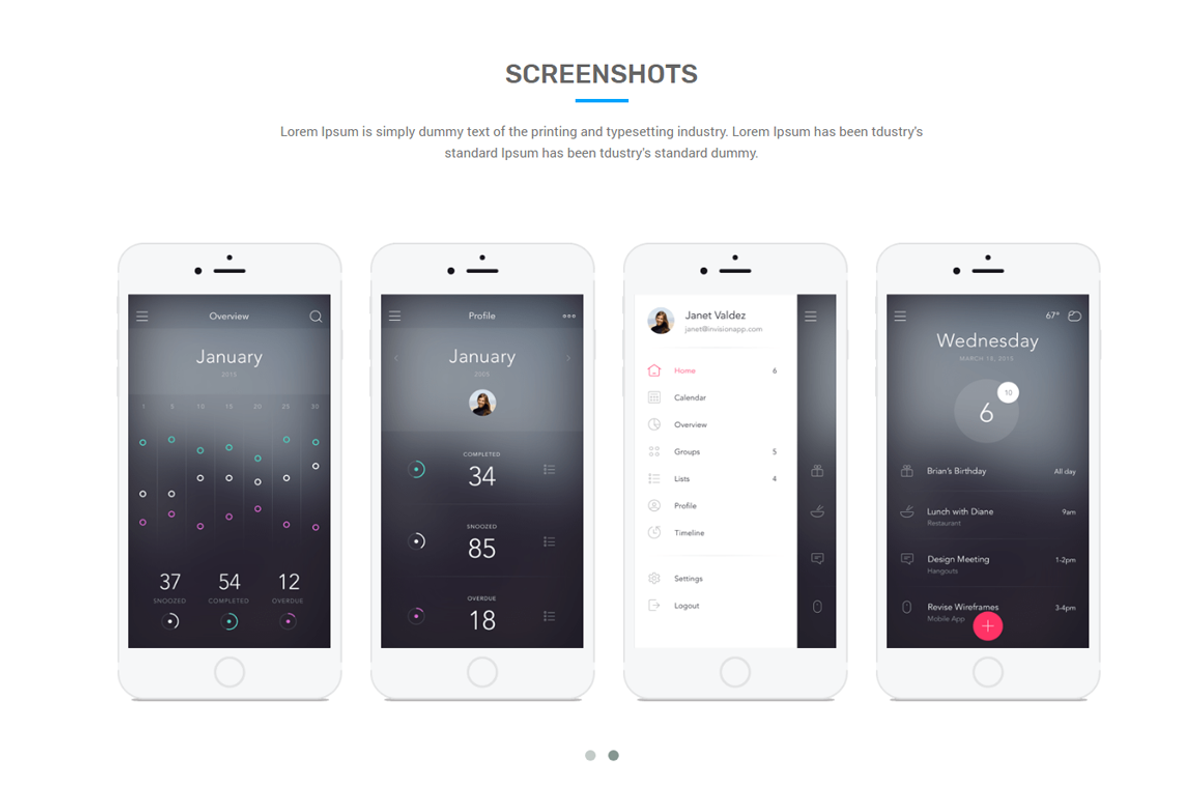 Skylia - Responsive App Landing, a Bootstrap Template by Pichforest Studio (Photo 3 of 5)