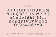 Heartsound Typewriter Serif Font, a Handwritten Font by Beck McCormick (Thumbnail 10 of 10)
