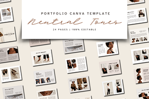 PORTFOLIO CANVA TEMPLATE, a Marketing Template by The Little Lily Studio
