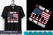 Thank You For Your Service Shirt, an Object Graphic by CreativeSVGCrafts (Thumbnail 1 of 3)