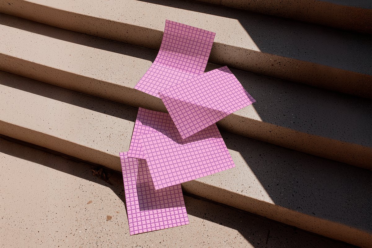 Multiple Folded Poster Stairs Mockup, an Advertising Mockup by The Rose Project (Photo 3 of 3)