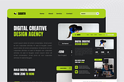 Creative Agency Landing Page, a Landing Page Template by SquidPixey (Thumbnail 2 of 5)