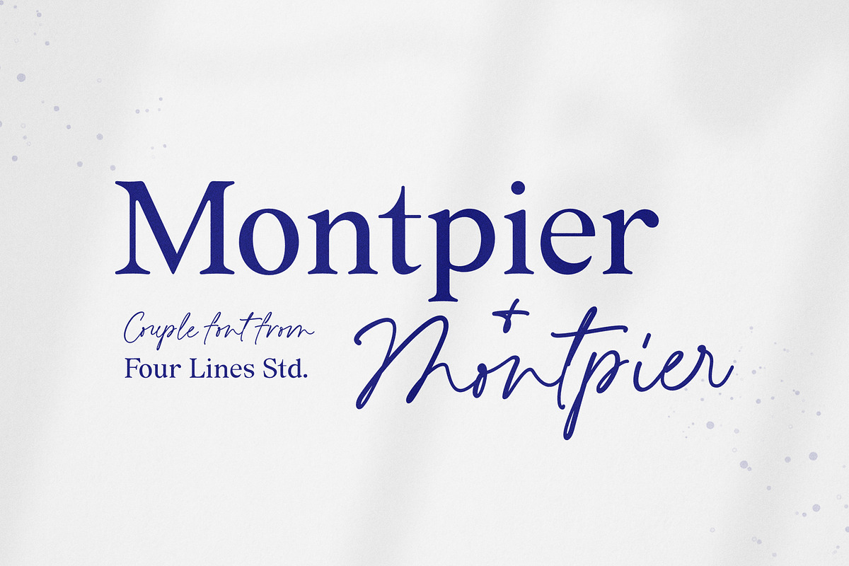 50% Montpier - Font Duo, a Script Font by Four Lines Std. (Photo 1 of 12)