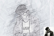 Realistic Pencil Sketch FX Photoshop, an Action Add-On by Studio Retouch (Thumbnail 8 of 14)
