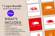 Express Delivery Logo Templates, a Branding & Logo Template by Mishek Munene (Thumbnail 1 of 8)