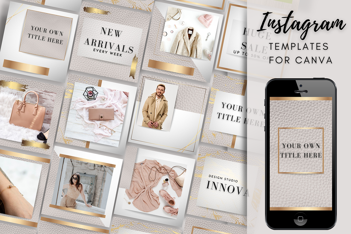 Instagram Template for Canva, a Social Media Template by Innova Studio (Photo 1 of 9)