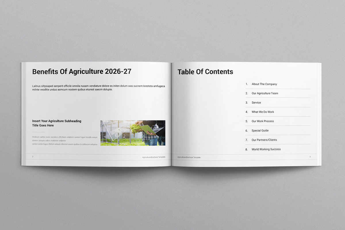 Agriculture Brochure Landscape, a Brochure Template by E-Type (Photo 2 of 7)