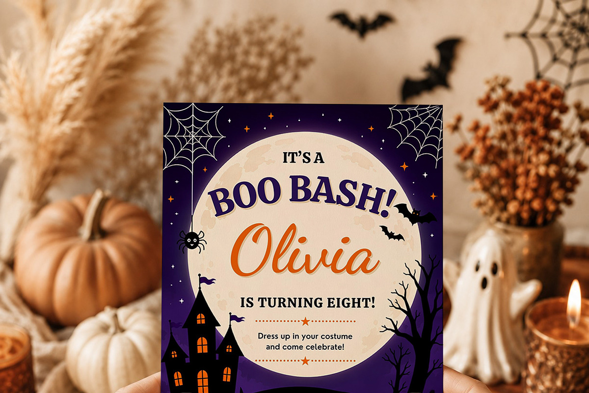 Halloween Boo Bash Invitation, an Invitation Template by Arslan (Photo 5 of 5)
