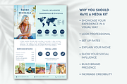 Travel Influencer Media Kit Blue, a Resume Template by Golden Horizons Studio (Thumbnail 4 of 8)