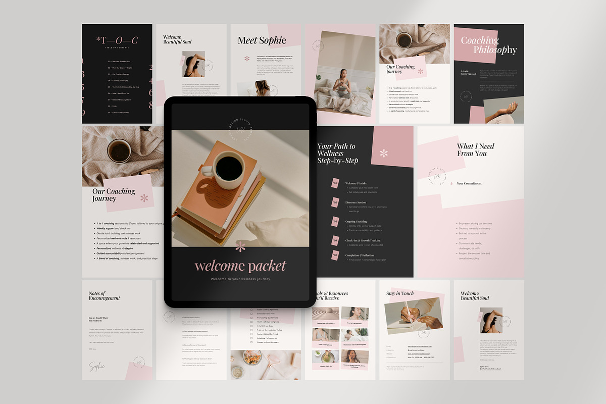 Client Welcome Packet Template, a Magazine Template by Lunaria (Photo 9 of 9)