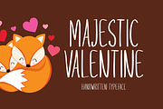 Majestic Valentine Typeface, a Script Font by Seemly Fonts (Thumbnail 1 of 5)