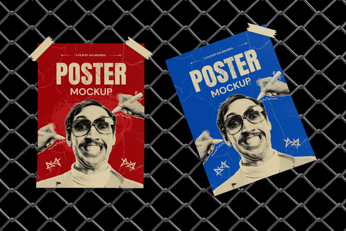 Poster Mockup Bundle Set, an Advertising Mockup by Rielismee (Photo 3 of 5)