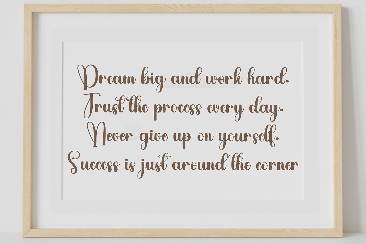Comfort Dreamed, a Handwritten Font by FreshTypeINK (Photo 6 of 8)