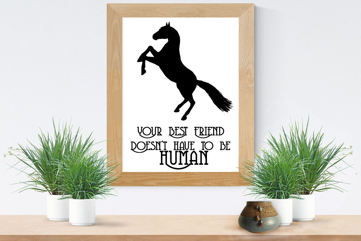 Horse Silhouettes AI EPS PNG, an Illustration by FrankiesDaughtersDesign (Photo 7 of 7)