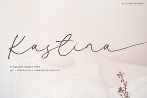 Kastina - Signature Script Font