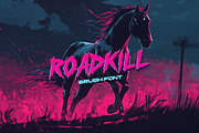 Roadkill - Brush Font, a Font by Tugcu Design Co. (Thumbnail 1 of 3)