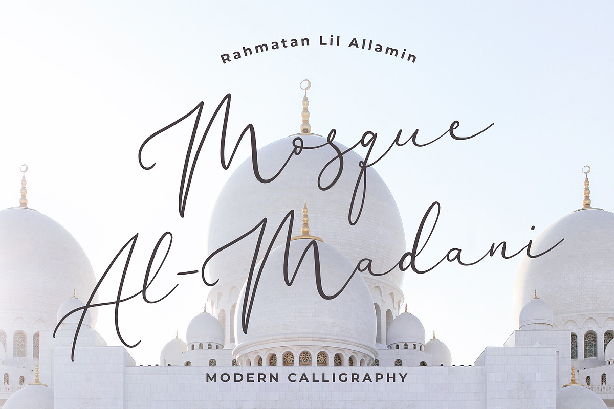 Brianna Qasim Calligraphy Font preview 2