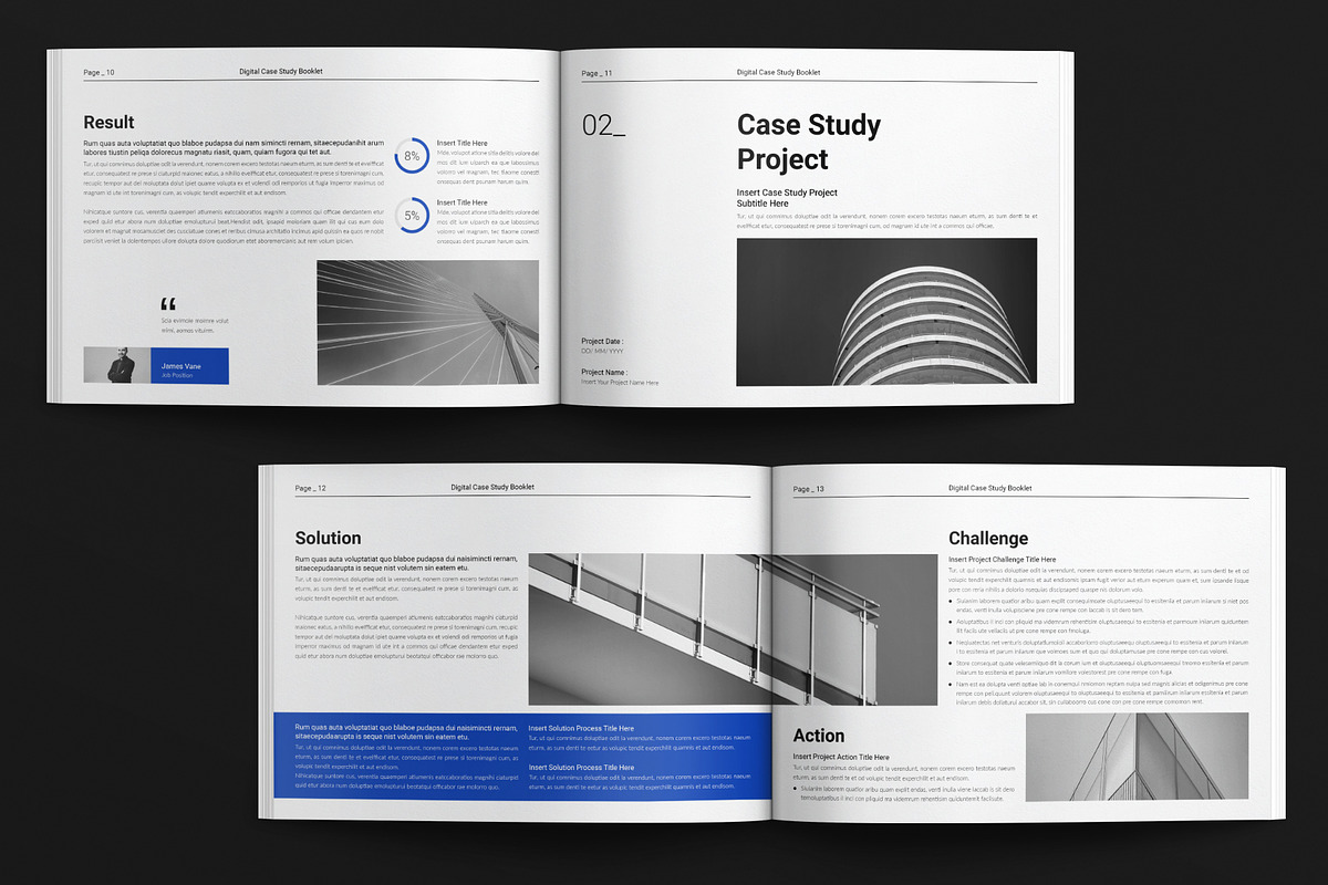 Digital Case Study Booklet Landscape, a Brochure Template by E-Type (Photo 5 of 7)