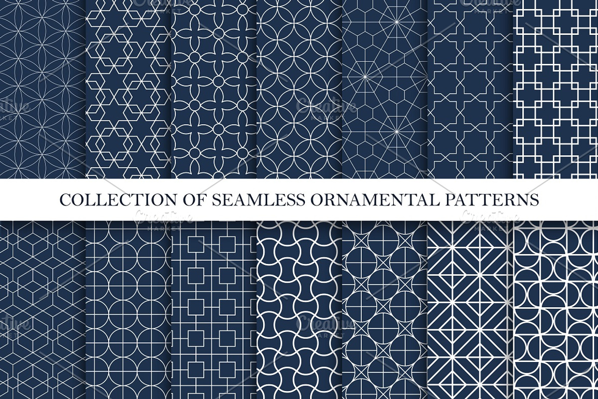 Ornament seamless geometric patterns, a Pattern Graphic by ExpressShop (Photo 1 of 11)