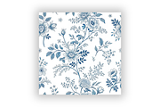 Tiny Blue Toile De Jouy Pattern, a Pattern Graphic by FloridPrintables (Thumbnail 6 of 9)