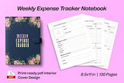 Weekly Expense Tracker Notebook, a Stationery Template by Graphic Template (Thumbnail 2 of 2)
