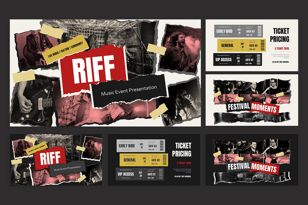 Music Event Google Slides, a Presentation Template by New Coral Design (Photo 7 of 10)