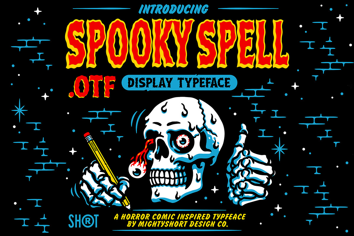 Spooky Spell Font, a Font by MightySHORT (Photo 1 of 3)