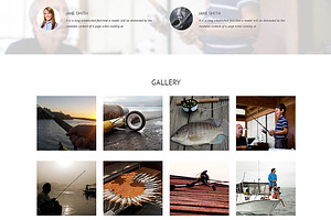 Fishing Responsive One Page Theme