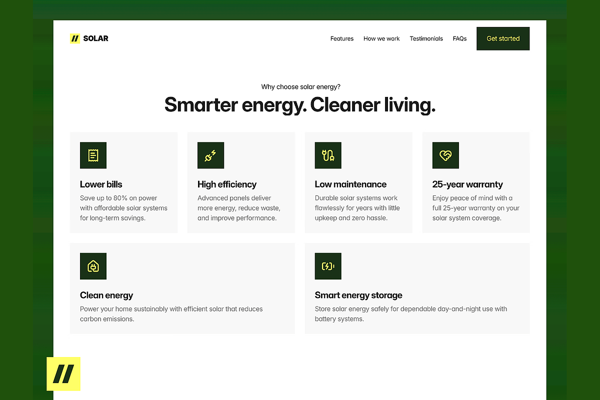 Solar Noor Framer Landing Page, a Landing Page Template by DjectStudio (Photo 6 of 8)