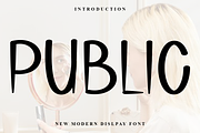 Public, a Script Font by FreshTypeINK (Thumbnail 1 of 7)
