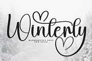 Winterly | Script Font, a Handwritten Font by Scratchones (Thumbnail 1 of 9)
